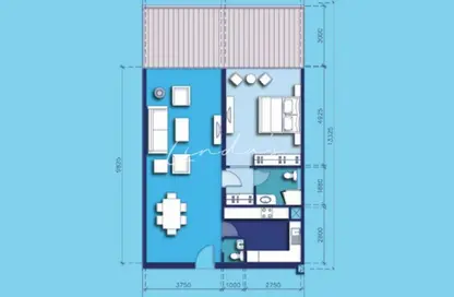 Apartment - 1 Bedroom - 2 Bathrooms for rent in Azure Residences - Palm Jumeirah - Dubai