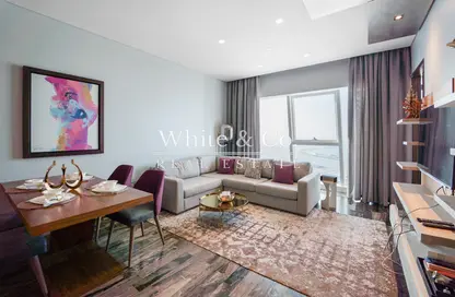 Living / Dining Room image for: Apartment - 2 Bedrooms - 3 Bathrooms for sale in Damac Heights - Dubai Marina - Dubai, Image 1