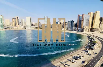 Apartment - 2 Bedrooms - 3 Bathrooms for rent in La Plage Tower - Al Mamzar - Sharjah - Sharjah