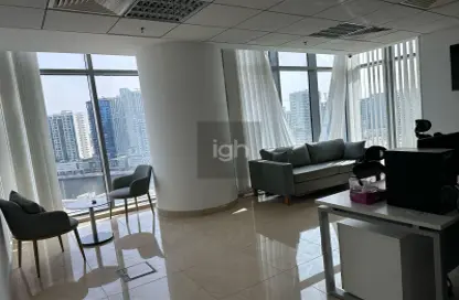 Living / Dining Room image for: Office Space - Studio - 1 Bathroom for rent in The Metropolis - Business Bay - Dubai, Image 1