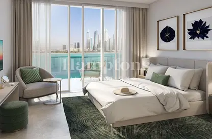 Room / Bedroom image for: Penthouse - 4 Bedrooms - 5 Bathrooms for sale in Beachgate by Address - EMAAR Beachfront - Dubai Harbour - Dubai, Image 1
