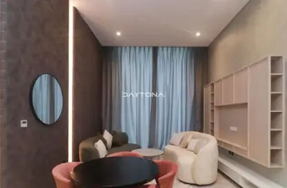Living / Dining Room image for: Apartment - 1 Bathroom for sale in Al Barsha South Building - Arjan - Dubai, Image 1