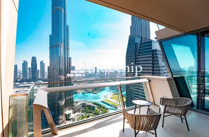 صورة لـ شرفة شقة - 3 غرف نوم - 4 حمامات للايجار في برج فيستا - برج فيستا - دبي وسط المدينة - دبي ، صورة رقم 1