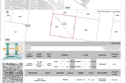 Land - Studio for sale in Al Naimiya - Al Nuaimiya - Ajman
