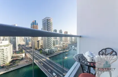 Apartment - 3 Bedrooms - 3 Bathrooms for rent in Marina Wharf 2 - Marina Wharf - Dubai Marina - Dubai