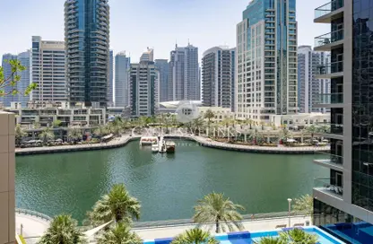 شقة - 2 غرف نوم - 3 حمامات للايجار في برج المارينا - دبي مارينا - دبي