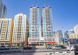 Outdoor Building image for: Apartment - 2 bedrooms - 2 bathrooms for rent in Al Bandary Twin Towers - Al Khan - Sharjah, Image 1