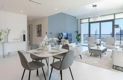 Apartment - 3 Bedrooms - 4 Bathrooms for rent in Marina Vista - EMAAR Beachfront - Dubai Harbour - Dubai