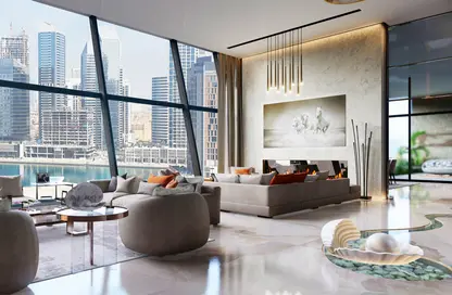 Living Room image for: Penthouse - 4 Bedrooms - 5 Bathrooms for sale in Luxury Family Residences - Business Bay - Dubai, Image 1