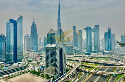 Office Space - Studio - 2 Bathrooms for rent in Blue Tower - Sheikh Zayed Road - Dubai