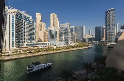 Water View image for: Apartment - 1 Bedroom - 2 Bathrooms for rent in Panoramic Tower - Dubai Marina - Dubai, Image 1