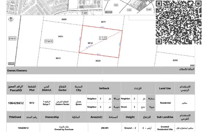 Land - Studio for sale in Al Zahya - Ajman