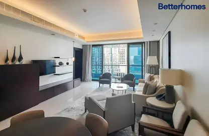 Living / Dining Room image for: Hotel  and  Hotel Apartment - 1 Bedroom - 2 Bathrooms for rent in Burj Lake Hotel - The Address DownTown - Downtown Dubai - Dubai, Image 1