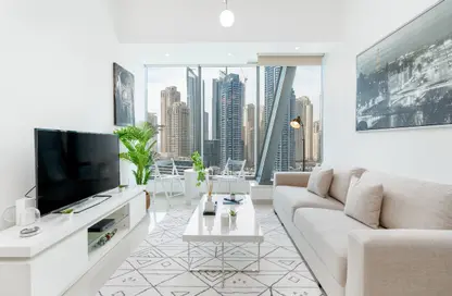 Apartment - 1 Bedroom - 2 Bathrooms for rent in Silverene Tower B - Silverene - Dubai Marina - Dubai