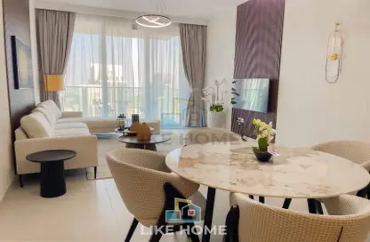 Living / Dining Room image for: Apartment - 1 Bedroom - 1 Bathroom for rent in The Grand - Dubai Creek Harbour (The Lagoons) - Dubai, Image 1