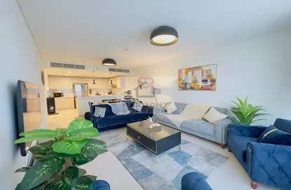 Living Room image for: Apartment - 2 Bedrooms - 2 Bathrooms for rent in 1 Residences - 2 - Wasl1 - Al Kifaf - Dubai, Image 1