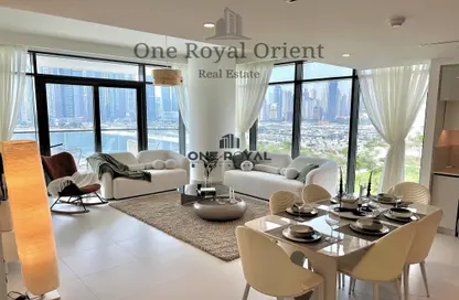 Apartment - 3 Bedrooms - 4 Bathrooms for rent in Marina Vista - EMAAR Beachfront - Dubai Harbour - Dubai