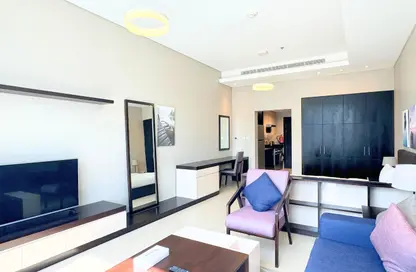 Apartment - Studio - 1 Bathroom for rent in Al Jowhara Tower - Corniche Road - Abu Dhabi