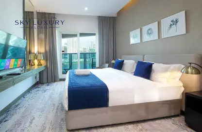 Apartment - Studio - 1 Bathroom for rent in Damac Maison Prive A - Damac Maison Prive - Business Bay - Dubai