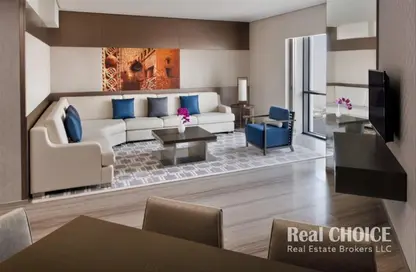Living / Dining Room image for: Hotel  and  Hotel Apartment - 3 Bedrooms - 4 Bathrooms for rent in Hyatt Regency Creek Heights Residences - Dubai Healthcare City - Dubai, Image 1