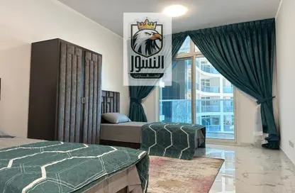 Room / Bedroom image for: Apartment - 2 Bedrooms - 2 Bathrooms for rent in Oasis Tower - Al Rashidiya 1 - Al Rashidiya - Ajman, Image 1