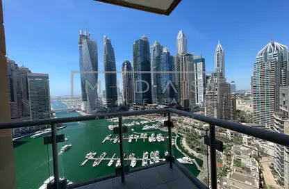 Balcony image for: Apartment - 3 Bedrooms - 3 Bathrooms for rent in Al Habtoor Tower - Dubai Marina - Dubai, Image 1