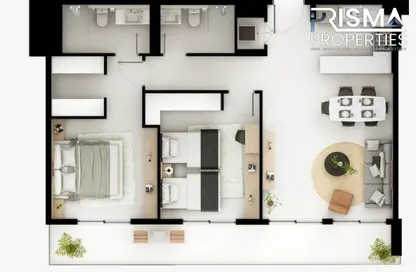 Apartment - 2 Bedrooms - 2 Bathrooms for sale in Viera Residences - Dubai Production City (IMPZ) - Dubai