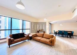 Living / Dining Room image for: Apartment - 3 bedrooms - 4 bathrooms for rent in Sadaf 6 - Sadaf - Jumeirah Beach Residence - Dubai, Image 1