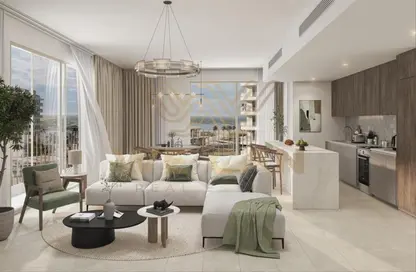 Living Room image for: Apartment - 2 Bedrooms - 3 Bathrooms for sale in Gardenia Bay - Yas Island - Abu Dhabi, Image 1