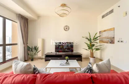 Living Room image for: Apartment - 2 Bedrooms - 3 Bathrooms for rent in Amwaj 4 - Amwaj - Jumeirah Beach Residence - Dubai, Image 1