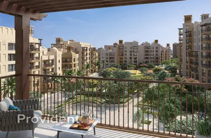 Balcony image for: Apartment - 2 Bedrooms - 2 Bathrooms for sale in Al Jazi 2 - Madinat Jumeirah Living - Umm Suqeim - Dubai, Image 1