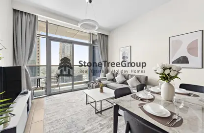 Living / Dining Room image for: Apartment - 1 Bedroom - 1 Bathroom for rent in MBL Residences - Jumeirah Lake Towers - Dubai, Image 1