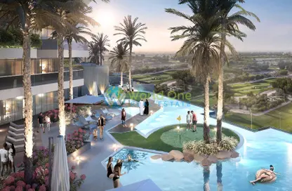 Pool image for: Apartment - 2 Bedrooms - 3 Bathrooms for sale in Golf Greens - DAMAC Hills - Dubai, Image 1