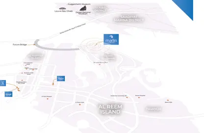 صورة لـ موقع على الخريطة شقة - 3 غرف نوم - 4 حمامات للبيع في مارلين تاورز - شمس أبوظبي - جزيرة الريم - أبوظبي ، صورة رقم 1
