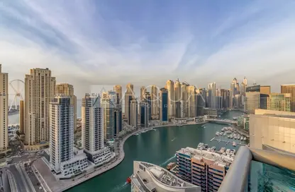 Apartment - 3 Bedrooms - 4 Bathrooms for rent in Zumurud Tower - Dubai Marina - Dubai