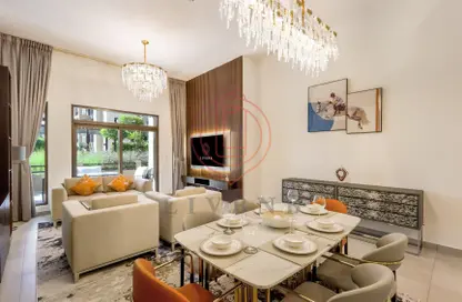 Living / Dining Room image for: Apartment - 2 Bedrooms - 2 Bathrooms for rent in Asayel - Madinat Jumeirah Living - Umm Suqeim - Dubai, Image 1