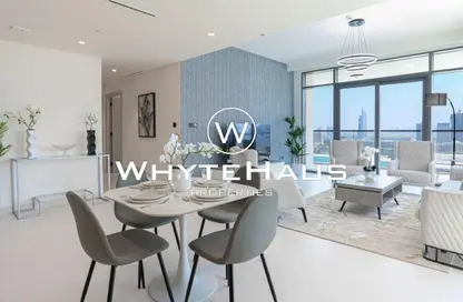 Apartment - 3 Bedrooms - 4 Bathrooms for rent in Marina Vista - EMAAR Beachfront - Dubai Harbour - Dubai