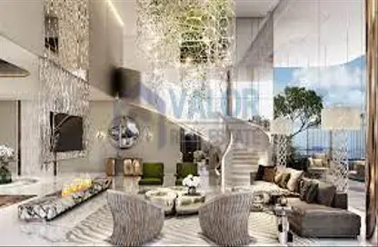 Living Room image for: Apartment - 3 Bedrooms - 4 Bathrooms for sale in Cavalli Casa Tower - Al Sufouh 2 - Al Sufouh - Dubai, Image 1