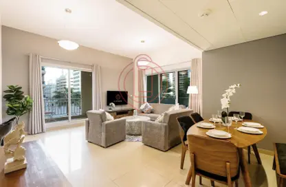 Living / Dining Room image for: Apartment - 2 Bedrooms - 3 Bathrooms for rent in Westside Marina - Dubai Marina - Dubai, Image 1