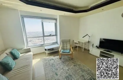 Apartment - 1 Bedroom - 2 Bathrooms for rent in Corniche Tower - Ajman Corniche Road - Ajman