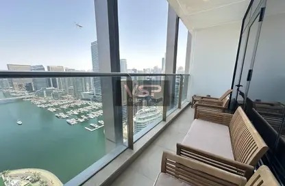 شقة - غرفة نوم - 2 حمامات للايجار في برج التألق 1 - أبراج البريق - دبي مارينا - دبي