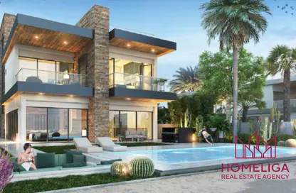 Townhouse - 5 Bedrooms - 4 Bathrooms for sale in Costa Brava 2 - Costa Brava at DAMAC Lagoons - Damac Lagoons - Dubai