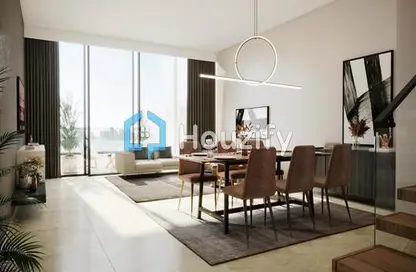 Living / Dining Room image for: Apartment - 1 Bedroom - 1 Bathroom for sale in Al Maryah Vista - Al Maryah Island - Abu Dhabi, Image 1