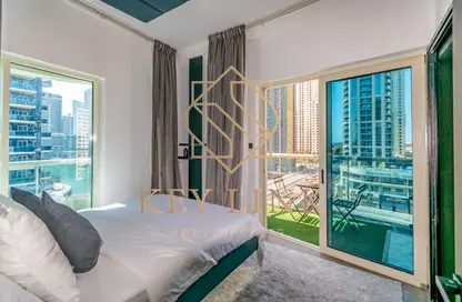 Apartment - 1 Bedroom - 1 Bathroom for rent in Marina View Tower B - Marina View - Dubai Marina - Dubai