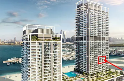 Apartment - 1 Bedroom - 1 Bathroom for sale in Beach Mansion - EMAAR Beachfront - Dubai Harbour - Dubai