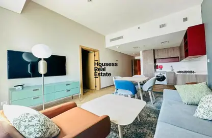 Living / Dining Room image for: Apartment - 1 Bedroom - 2 Bathrooms for rent in Lavender Garden Suites - Al Sufouh 1 - Al Sufouh - Dubai, Image 1