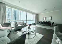 Living / Dining Room image for: Apartment - 2 bedrooms - 4 bathrooms for sale in Al Bateen Residences - The Walk - Jumeirah Beach Residence - Dubai, Image 1