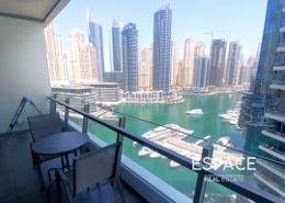 Balcony image for: Apartment - 1 bedroom - 1 bathroom for sale in Silverene Tower A - Silverene - Dubai Marina - Dubai, Image 1