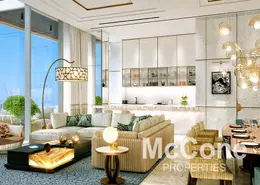 Living Room image for: Apartment - 2 Bedrooms - 3 Bathrooms for sale in Cavalli Casa Tower - Dubai Marina - Dubai, Image 1