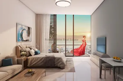 Room / Bedroom image for: Apartment - 2 Bedrooms - 3 Bathrooms for sale in Blue Bay - Al Nujoom Islands - Sharjah, Image 1